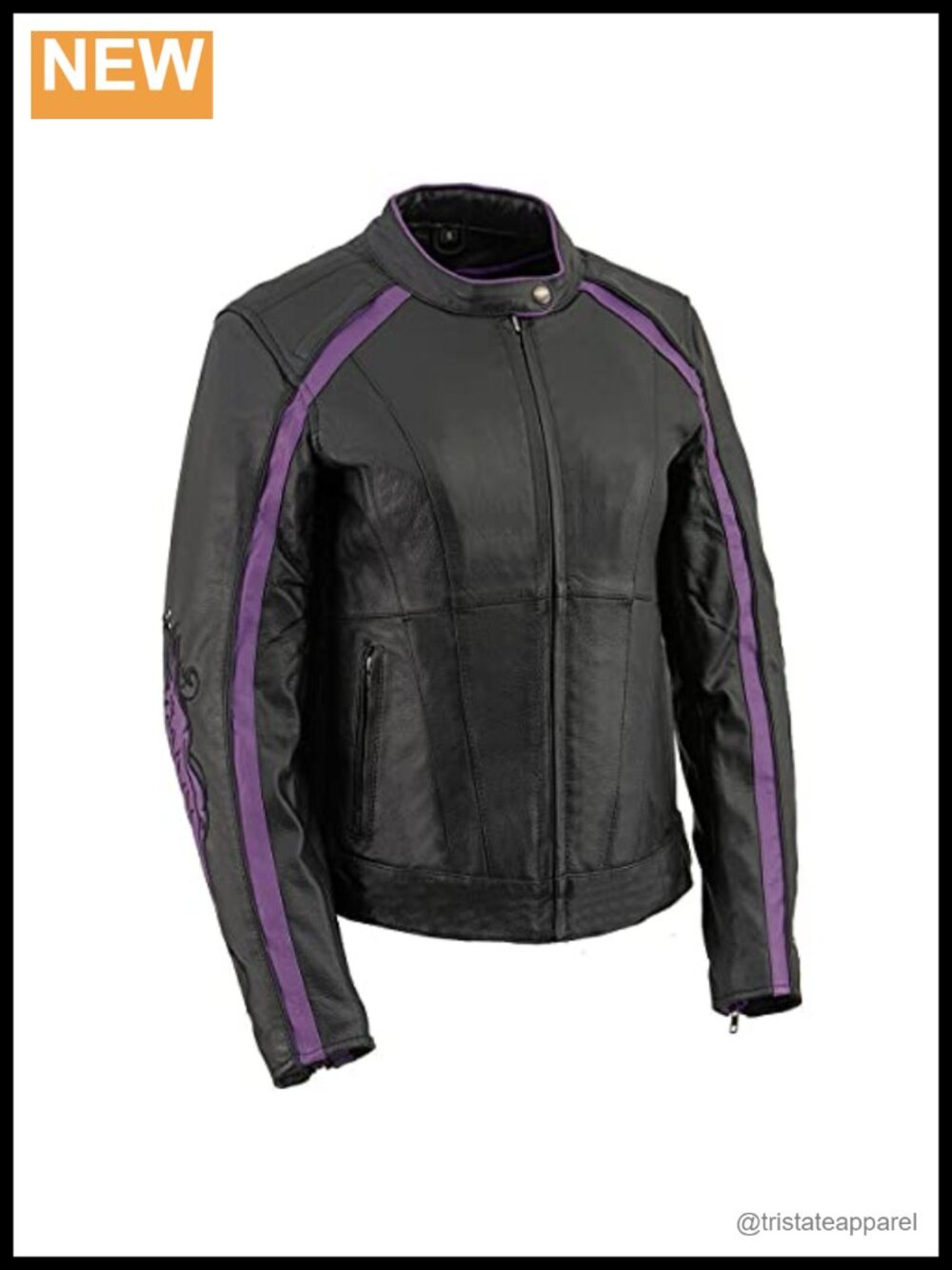 Women's Genuine Cowhide Leather Moto Scooter Jacket with Removable Liner